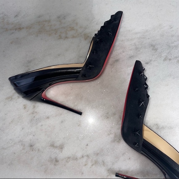 Christian Louboutin Wonder Pump 100 VV Nappa Leather Shiny Patent in Black - Picture 4 of 12